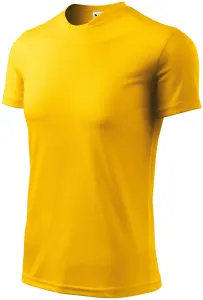 Majica s asimetričnim izrezom, žuta boja, L