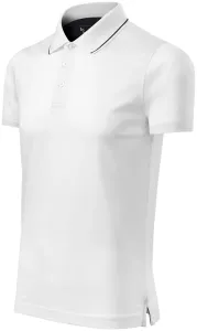 Muška elegantna mercerizirana polo majica, bijela, S