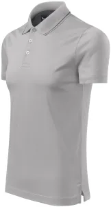 Muška elegantna mercerizirana polo majica, srebrno siva, 2XL