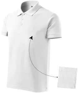 Muška elegantna polo majica, bijela, XL