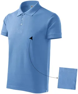 Muška elegantna polo majica, plavo nebo, 3XL