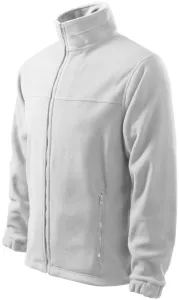 Muška flisova jakna, bijela, S