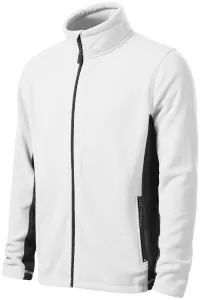 Muška jakna od kontrasta od flisa, bijela, XL #266961