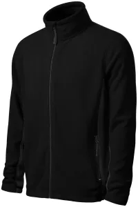 Muška jakna od kontrasta od flisa, crno, XL