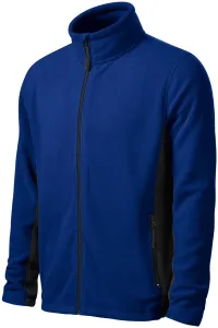 Muška jakna od kontrasta od flisa, kraljevski plava, S #267025