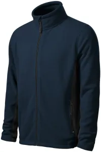 Muška jakna od kontrasta od flisa, tamno plava, XL #267017