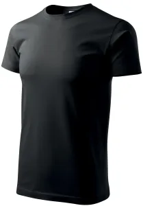 Muška jednostavna majica, crno, 2XL