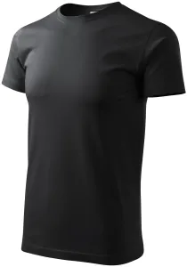 Muška jednostavna majica, ebanovina siva, XL