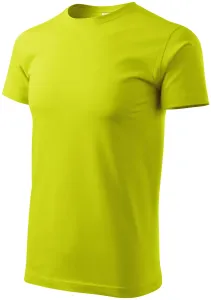 Muška jednostavna majica, limeta zelena, 4XL #253497