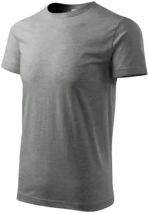Muška jednostavna majica, tamno sivi mramor, XS