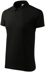 Muška jednostavna polo majica, crno, L