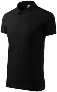 Muška jednostavna polo majica, crno, 3XL