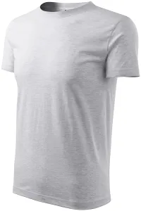 Muška klasična majica, svijetlo sivi mramor, S