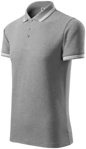 Muška kontra majica polo, tamno sivi mramor, XL
