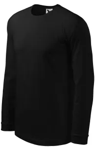 Muška kontrastna majica dugih rukava, crno, 2XL