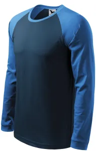 Muška kontrastna majica dugih rukava, tamno plava, M #258253