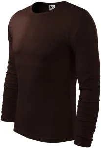 Muška majica dugih rukava, kava, XL