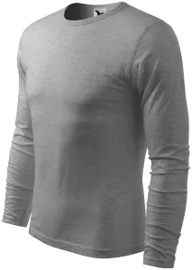 Muška majica dugih rukava, tamno sivi mramor, XL