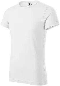 Muška majica s zavrnutim rukavima, bijela, 2XL