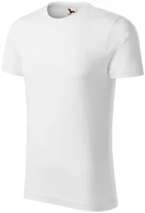 Muška majica, teksturirani organski pamuk, bijela, XL