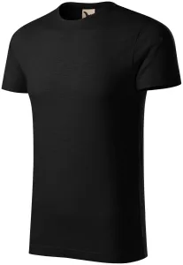 Muška majica, teksturirani organski pamuk, crno, XL