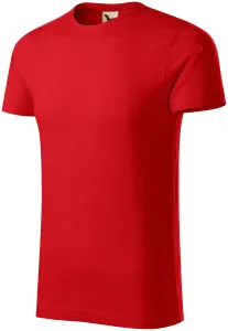 Muška majica, teksturirani organski pamuk, crvena, M