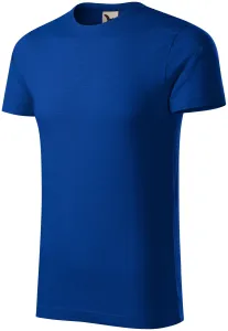 Muška majica, teksturirani organski pamuk, kraljevski plava, S #268713