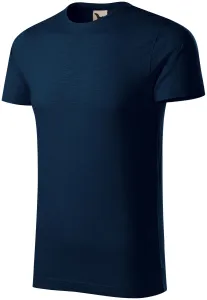 Muška majica, teksturirani organski pamuk, tamno plava, S