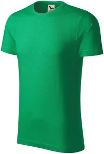 Muška majica, teksturirani organski pamuk, trava zelena, 3XL