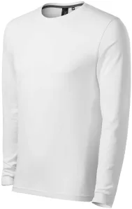 Muška majica uskog kroja s dugim rukavima, bijela, L