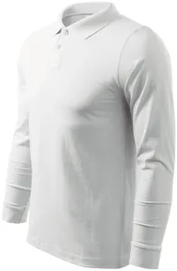 Muška polo majica dugih rukava, bijela, M #262987