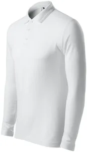 Muška polo majica dugih rukava, bijela, XL
