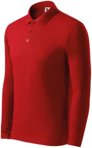 Muška polo majica dugih rukava, crvena, 2XL