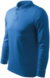 Muška polo majica dugih rukava, svijetlo plava, XL #263021