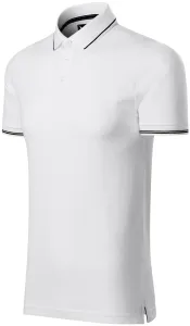 Muška polo majica s kontrastnim detaljima, bijela, S