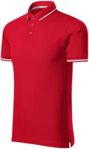 Muška polo majica s kontrastnim detaljima, formula red, 3XL