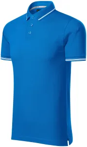 Muška polo majica s kontrastnim detaljima, oceansko plava, 2XL