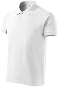 Muška polo majica u teškoj kategoriji, bijela, S