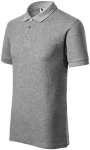 Muška polo majica u teškoj kategoriji, tamno sivi mramor, 3XL #260874