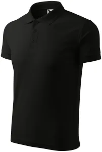 Muška široka polo majica, crno, XL