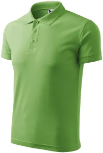 Muška široka polo majica, grašak zeleni, S