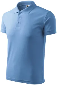 Muška široka polo majica, plavo nebo, XL