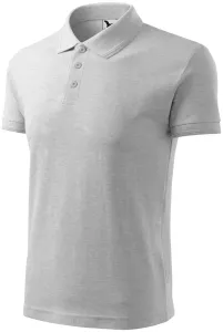 Muška široka polo majica, svijetlo sivi mramor, 2XL