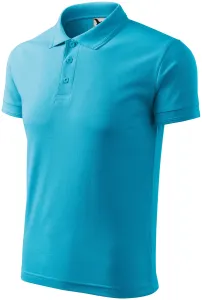 Muška široka polo majica, tirkiz, XL
