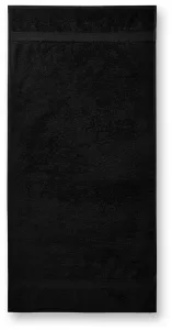 Pamučni ručnik težine 50x100cm, crno, 50x100cm
