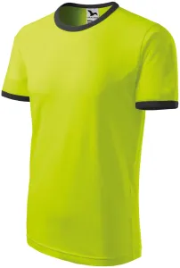 Uniseks majica s kontrastom, limeta zelena, S #260541