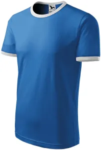 Uniseks majica s kontrastom, svijetlo plava, XL