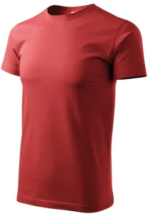 Uniseks majica veće težine, bordo, XL