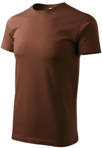 Uniseks majica veće težine, čokolada, L