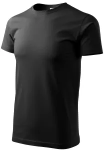 Uniseks majica veće težine, crno, 4XL #258883